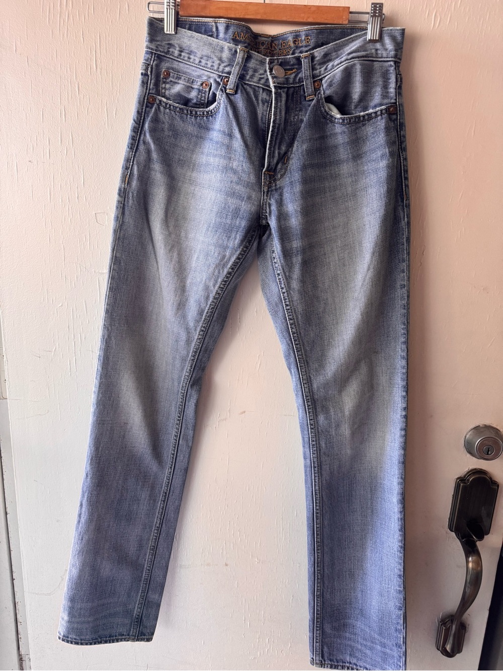 American Eagle Outfitters Light Blue Slim Straight Jeans
